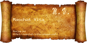 Maschat Vita névjegykártya